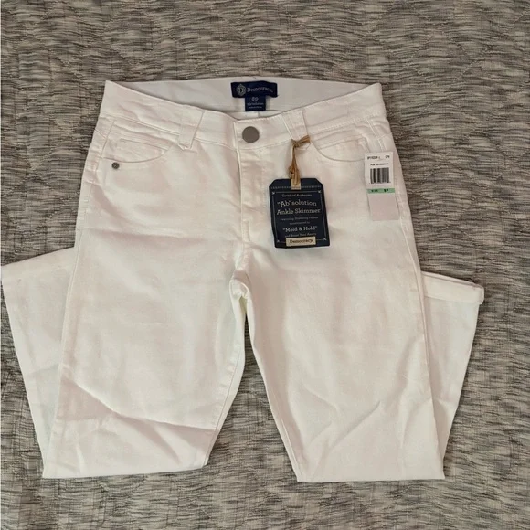 Democracy Ab Solution Ankle Skimmer Sz 8P NWT | Democracy White Skinny Jeans - - Picture 2 of 12